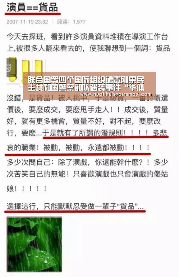 联合国等四个国际组织谴责刚果民主共和国警察部队遇袭事件“华体会官网”(图3) 华体会平台